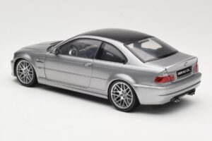 BMW M3 E46 CSL Prata Kyosho 1:18 08506S Metal - imagem 7 de 8
