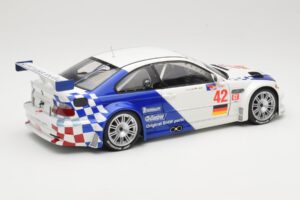 BMW M3 E46 GTR #42 J. Muller / J.J. Lehto ALMS 2001 Minichamps 1:18 80430139183 Metal - imagem 3 de 8