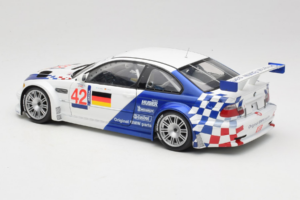 BMW M3 E46 GTR #42 J. Muller / J-J. Lehto ALMS 2001 Minichamps 1:18 80430139183-R1 Metal - imagem 7 de 8