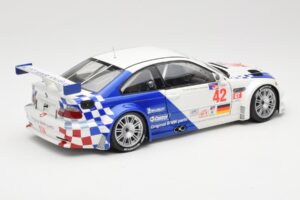 BMW M3 E46 GTR #42 J. Lehto / P. Ekblom ALMS 2001 Minichamps 1:18 100012142 Metal - imagem 3 de 8