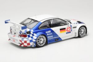 BMW M3 E46 GTR #42 J. Lehto / J. Muller ELMS 2001 Minichamps 1:18 100012192 Metal - imagem 3 de 8