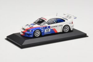 BMW M3 E46 GTR #42 P. Muller / J. Muller / H-J. Stuck / P. Lamy ADAC 24h Nurburgring 2004 Minichamps 1:43 BMW001 Metal - imagem 2 de 4