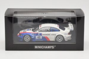 BMW M3 E46 GTR #42 P. Muller / J. Muller / H-J. Stuck / P. Lamy ADAC 24h Nurburgring 2004 Minichamps 1:43 BMW001 Metal - imagem 4 de 4