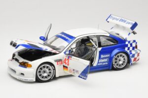 BMW M3 E46 GTR #43 D. Muller ALMS 2001 Minichamps 1:18 100012143 Metal - imagem 2 de 8