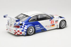 BMW M3 E46 GTR #43 D. Muller ALMS 2001 Minichamps 1:18 100012143 Metal - imagem 3 de 8