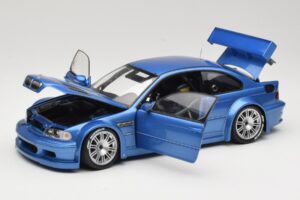 BMW M3 E46 GTR Street Azul Minichamps 1:18 80430302540 Metal - imagem 2 de 8