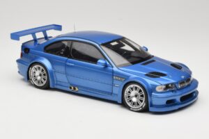BMW M3 E46 GTR Street Azul Minichamps 1:18 80430302540 Metal - imagem 6 de 8