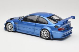 BMW M3 E46 GTR Street Azul Minichamps 1:18 80430302540 Metal - imagem 7 de 8