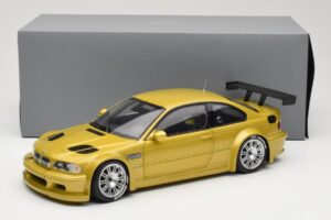 BMW M3 E46 GTR Street Phoenix Yellow Minichamps 1:18 80430309444 Metal - imagem 8 de 8