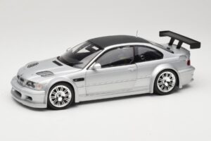 BMW M3 E46 GTR Street Prata With Carbon Roof Minichamps 1:18 100012102 Metal