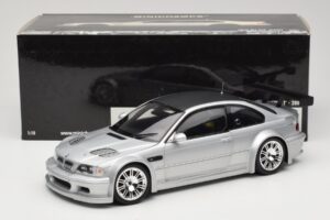 BMW M3 E46 GTR Street Prata With Carbon Roof Minichamps 1:18 100012102 Metal - imagem 8 de 8