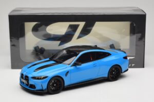 BMW M4 CS G82 Riviera Blue GT Spirit 1:18 GT511 Resina - imagem 6 de 6