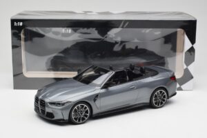 BMW M4 G82 Cabriolet Grey Metallic Minichamps 1:18 155021034 Metal - imagem 6 de 6