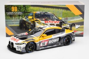 BMW M4 G82 GT3 Rowe Racing #98 ADAC 24 Hours Nürburgring 2022 Minichamps 1:18 113222098 Metal - imagem 8 de 8