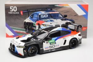 BMW M4 GT3 Ceccato Racing #50 T. Glock DTM Imola 2022 Minichamps 1:18 113222050 Metal - imagem 8 de 8