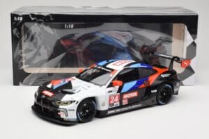 BMW M4 GT3 G82 #24 BMW Team RLL J. Edwards / M. Wittmann IMSA 2022 Minichamps 1:18 155222024 Metal - imagem 6 de 6