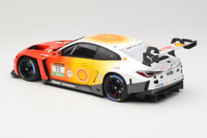 BMW M4 GT3 #72 D. Harper / M. Hesse / C. Weerts BMW M Team RMG 24 Hours of Nurburgring 2024 Minichamps 1:18 113242072 Metal - imagem 7 de 8