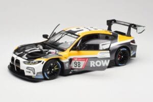 BMW M4 GT3 #98 M. Wittmann / S. van der Linde Rowe Racing ADAC 24h Nurburgring 2023 Minichamps 1:18 113232098 Metal - imagem 2 de 8