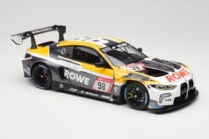 BMW M4 GT3 #98 M. Wittmann / S. van der Linde Rowe Racing ADAC 24h Nurburgring 2023 Minichamps 1:18 113232098 Metal - imagem 6 de 8