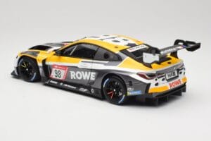 BMW M4 GT3 #98 M. Wittmann / S. van der Linde Rowe Racing ADAC 24h Nurburgring 2023 Minichamps 1:18 113232098 Metal - imagem 7 de 8