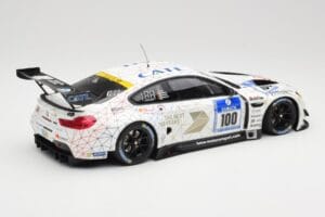 BMW M6 GT3 F13 #100 Schubert Motorsport J. Edwards / J. Klingmann 24h Nurburgring 2016 Minichamps 1:18 155162611 Metal - imagem 2 de 6