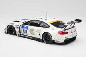 BMW M6 GT3 F13 #100 Schubert Motorsport J. Edwards / J. Klingmann 24h Nurburgring 2016 Minichamps 1:18 155162611 Metal - imagem 5 de 6