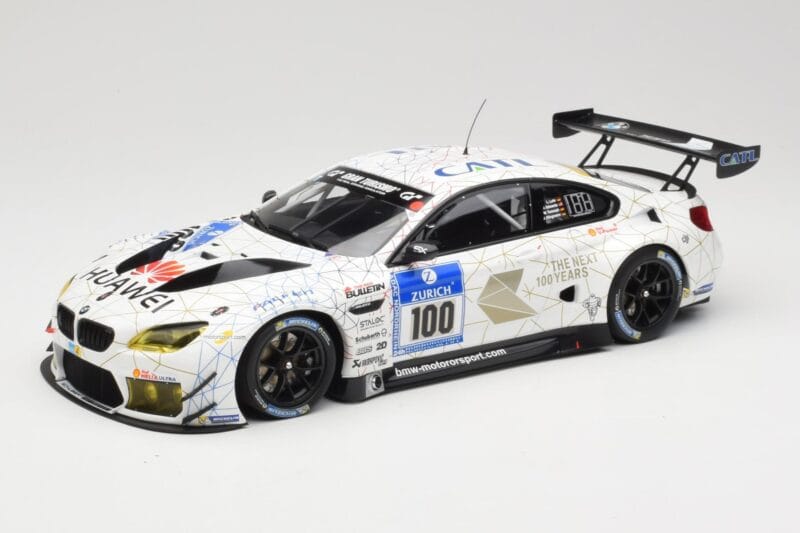 BMW M6 GT3 F13 #100 Schubert Motorsport J. Edwards / J. Klingmann 24h Nurburgring 2016 Minichamps 1:18 155162611 Metal