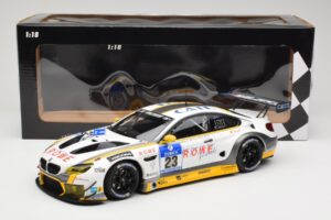 BMW M6 GT3 F13 #23 Rowe Racing A. Sims / P. Eng 24h Nurburgring 2016 Minichamps 1:18 155162623 Metal - imagem 6 de 6