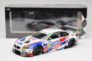 BMW M6 GT3 F13 #96 Turner Motorsport B. Auberlen / R. Foley Class Winner Petit Le Mans 2019 Minichamps 1:18 153192696 Metal - imagem 6 de 6