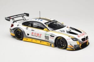 BMW M6 GT3 F13 #98 Rowe Racing T. Blomqvist / N. Catsburg 24 Hours of Spa 2017 Minichamps 1:18 155172688 Metal - imagem 4 de 6