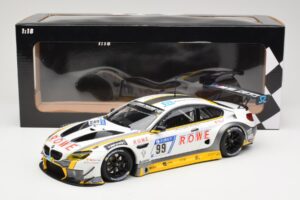 BMW M6 GT3 Rowe Racing #99 M. Basseng / M. Martin 24 Hours Nurburgring 2017 Minichamps 1:18 155172699 Metal - imagem 6 de 6