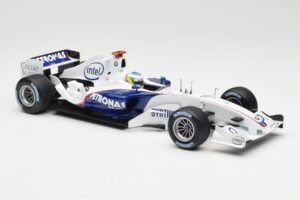 BMW Sauber F1.06 #16 N. Heidfeld Launch Version 2006 Minichamps 1:18 80430413183 Metal - imagem 4 de 6