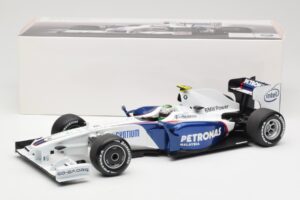 BMW Sauber F1.09 #6 N. Heidfeld Launch Version 2009 Minichamps 1:18 80432154856 Metal - imagem 7 de 7