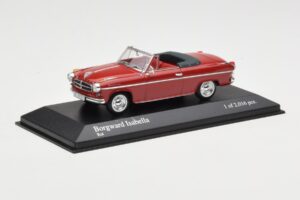 Borgward Isabella Cabriolet Vermelho Minichamps 1:43 400096060 Metal - imagem 2 de 4