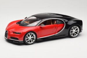 Bugatti Chiron Preto & Vermelho Bburago 1:18 18-11040 Metal