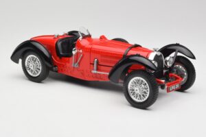 Bugatti Type 55 Vermelho Bburago 1:18 3009 Metal - imagem 4 de 6