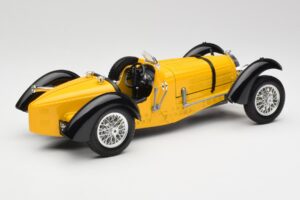 Bugatti Type 59 Amarelo Bburago 1:18 3005 Metal - imagem 3 de 8