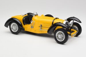 Bugatti Type 59 Amarelo Bburago 1:18 3005 Metal - imagem 6 de 8
