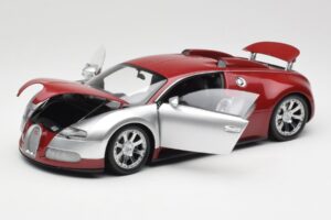Bugatti Veyron Edition Centenaire Chrome Red Minichamps 1:18 100110851-O Metal - imagem 2 de 8