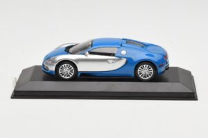 Bugatti Veyron Centenaire Azul Metálico Prata Minichamps 1:43 400110850 Metal