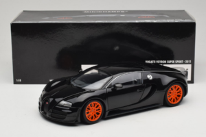 Bugatti Veyron Super Sport Black Metallic Minichamps 1:18 100110842 Metal - imagem 8 de 8