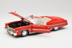 Cadillac Eldorado Cabriolet Vermelho Anson 1:18 30387 Metal - imagem 2 de 8