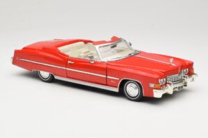 Cadillac Eldorado Cabriolet Vermelho Anson 1:18 30387 Metal - imagem 6 de 8