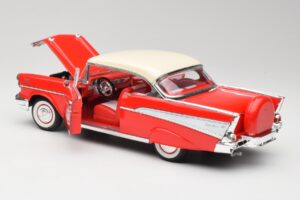 Chevrolet Bel Air Matador Vermelho & India Marfim Road Legends 1:18 92109 Metal - imagem 5 de 8