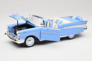 Chevrolet Bel Air Cabriolet Azul Road Signature 1:18 55/1/0863 Metal - imagem 2 de 8