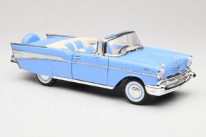 Chevrolet Bel Air Cabriolet Azul Road Signature 1:18 55/1/0863 Metal - imagem 6 de 8