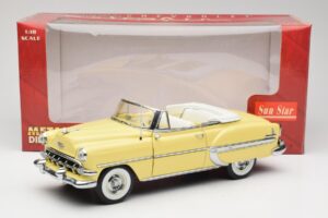 Chevrolet Bel Air Cabriolet Amarelo Sun Star 1:18 1712 Metal - imagem 8 de 8