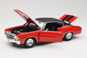 Chevrolet Chevelle SS 454 Vermelho Maisto 1:18 531892 Metal - imagem 2 de 8