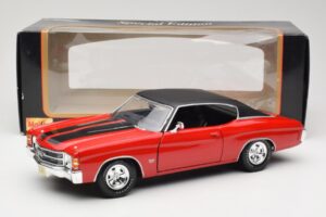 Chevrolet Chevelle SS 454 Vermelho Maisto 1:18 531892 Metal - imagem 8 de 8