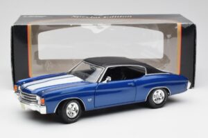 Chevrolet Chevelle SS 454 Azul Maisto 1:18 531886 Metal - imagem 8 de 8